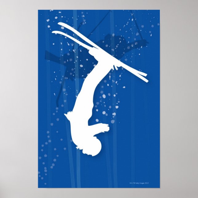 Poster Esquiador de Estilo Livre (Frente)