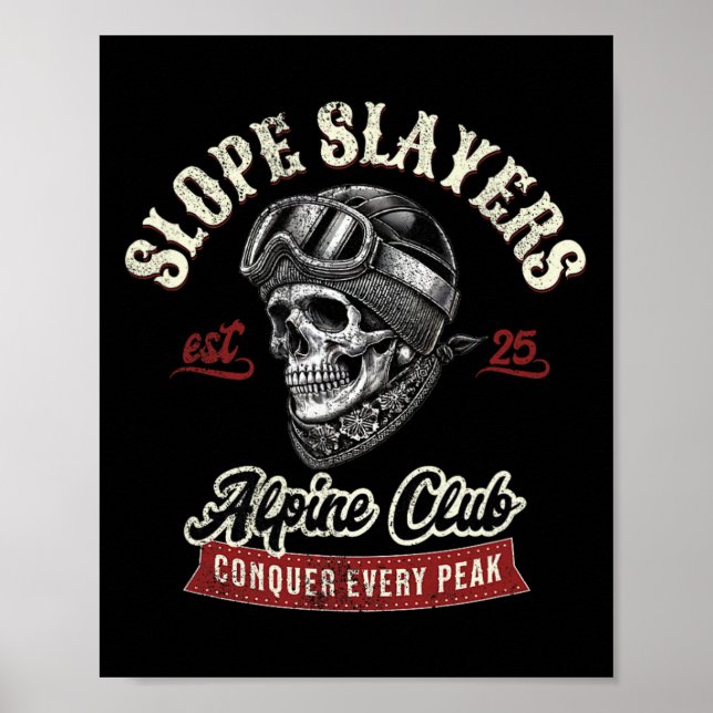 Poster Esquiadores de Freestyle Skiing Slope Slayers Aven (Frente)