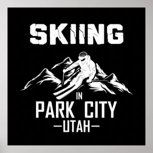 Poster Esquiando em Park City Utah