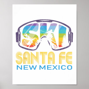 Poster Esquiar em Santa Fe Novo México Férias de Esqui