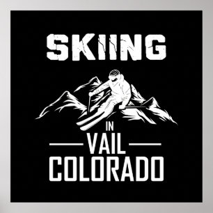 Poster Esquiar em Vail Colorado