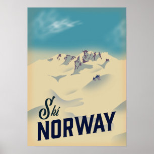 Poster Esquiar na Noruega