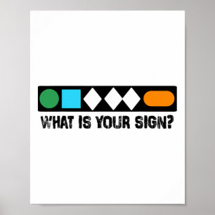 Poster Esquiar Qual É o Seu Signo Divertido Esquiador Hom
