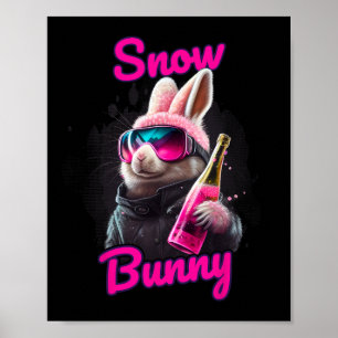 Poster Esquiar Snow Bunny Après-ski