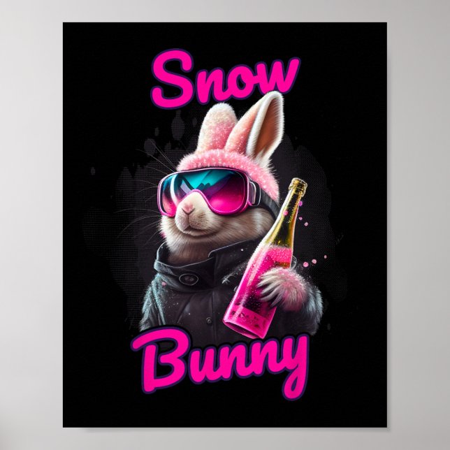 Poster Esquiar Snow Bunny Après-ski  (Frente)
