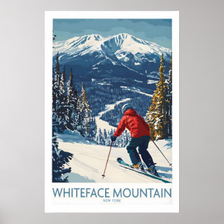 Poster Esquiar Whiteface NY 1