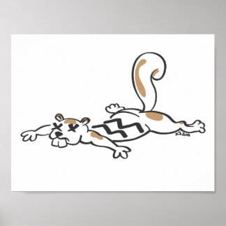 Pôster Esquilo de Roadkill