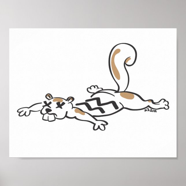 Pôster Esquilo de Roadkill (Frente)