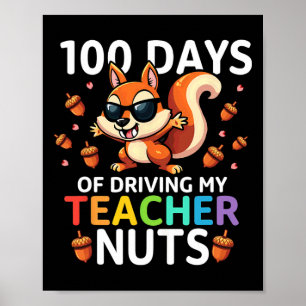 Poster Esquilo Do Humor 100 Dias De Condução Dos Meus Lou