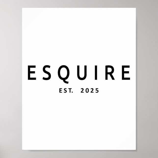 Poster Esquire Est. 2025 (Frente)