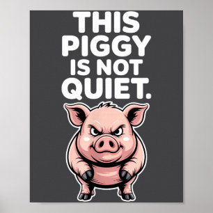 Poster Essa garota não é silenciosa Citação engraçada mem