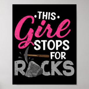 Poster Essa Garota Pára Para O Coletor De Rochas Geode Hu
