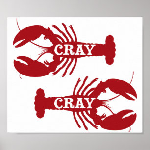 Pôster Essa lagosta de Cray Cray crustácea