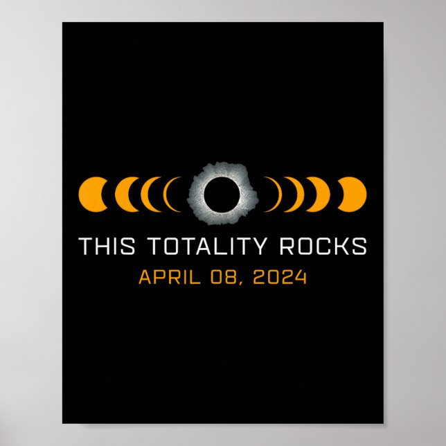 Poster Essa Totalidade Engraçada O Eclipse Solar Total Ma (Frente)