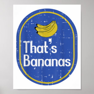 Poster Esse Bananas Fruta Vestido Homens do Dia das Bruxa