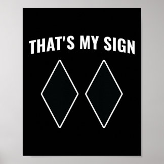 Poster Esse é o meu Sinal Snowboard Snowboard Snow Mounta