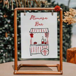 Poster Esse é um Chá de panela Vermelho italiano Bar Mimo