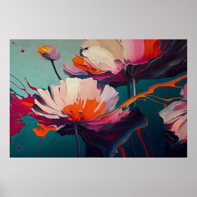 Poster Essence Of The Garden III – Luminous Floral Motion (Frente)