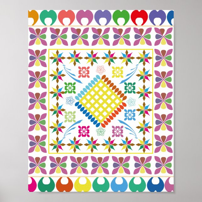 Poster Essência bordada (Frente)