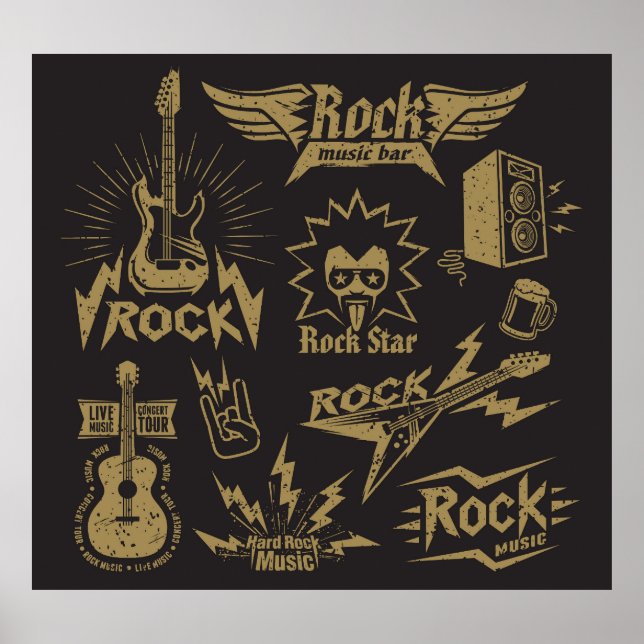 Poster Essência da música rock endêmica (Frente)