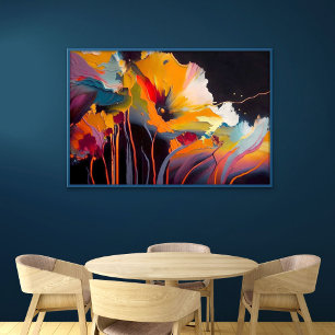 Poster Essência do Jardim – Expressão Floral Abstrata