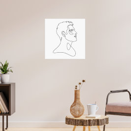Poster Essência Singular – Arte Minimalista Masculina em