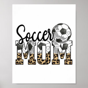 Poster Essenciais para Mãe de Futebol Feminino Dia das Mã