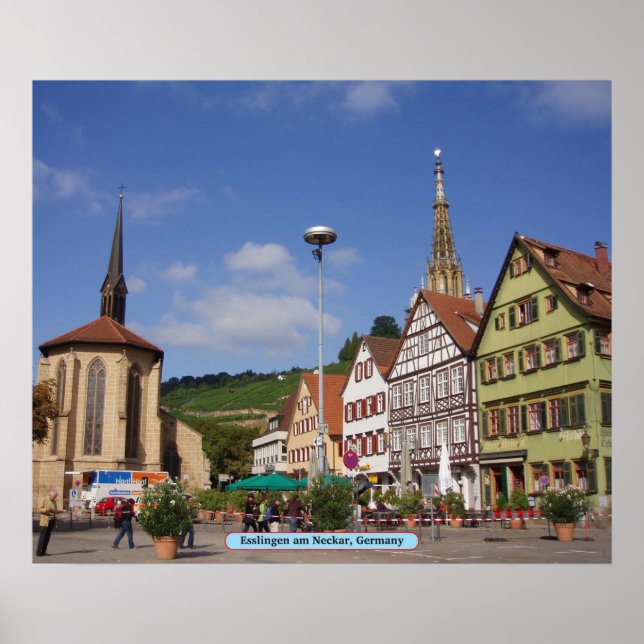 Poster Esslingen am Neckar, Alemanha (Frente)
