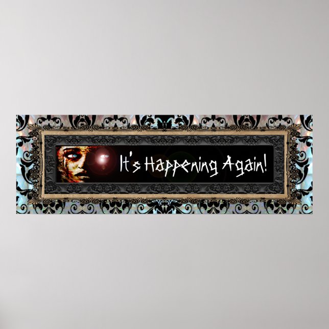 Pôster Está a acontecer de novo no Halloween (Frente)