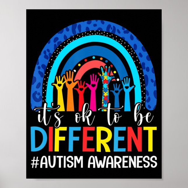 Poster Está bem ser diferente Autismo Sensibilização Leop (Frente)