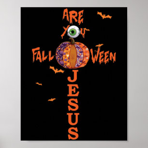 Poster Está Caindo Quando Jesus Cristo Halloween, Bomba C