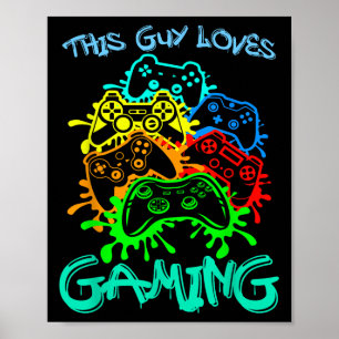 Poster Esta Cara Adora Jogar Jogo Engraçado Quot