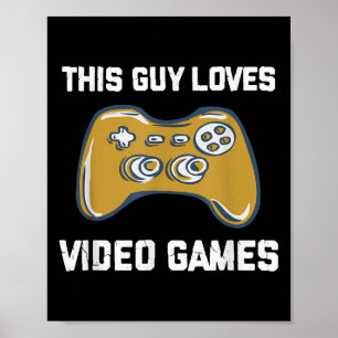 Poster Esta Cara Adora Videos games Engraçados Gamer Cote