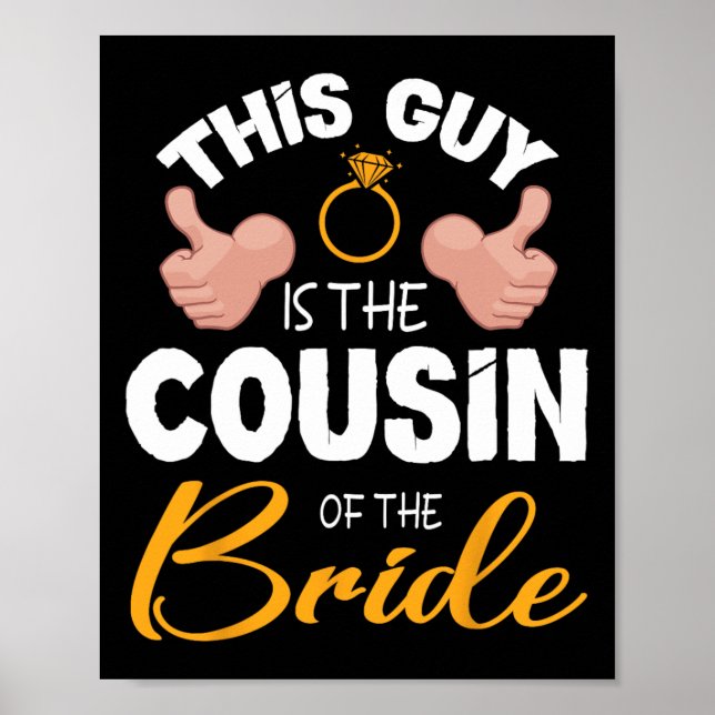 Poster Esta Cara É O Primo Do Casamento Da Noiva (Frente)