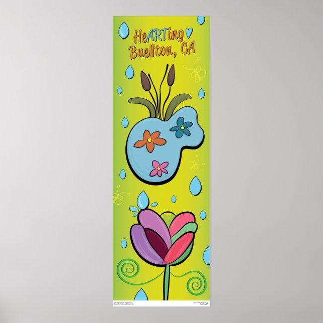 Poster - Está chovendo flores - Buellton.Art (Frente)