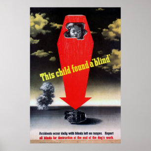 Pôster Esta criança encontrou um cego