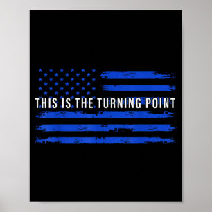 Poster Esta É A Camiseta Turning Int Bandeira Dos EUA Par