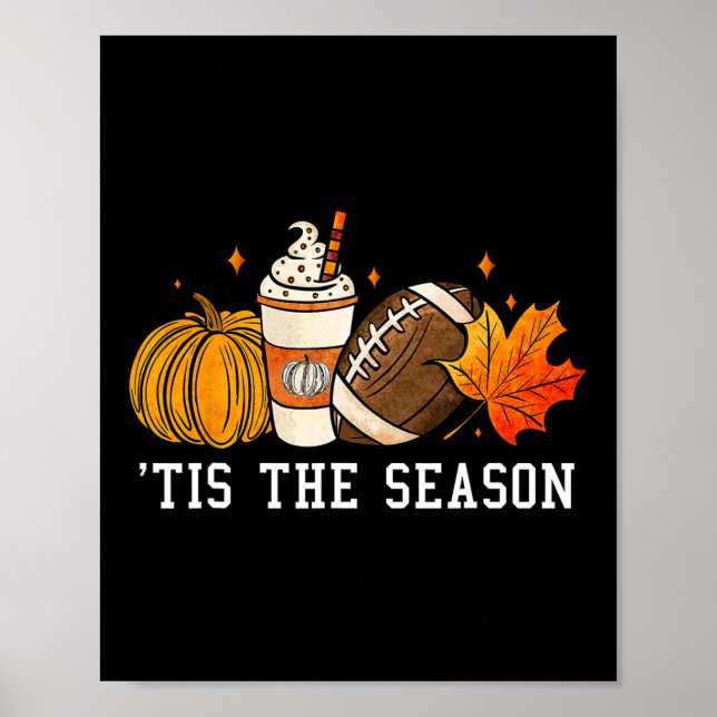 Poster Esta É A Época Pumpkin Spice American Pegll Autum (Frente)