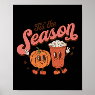 Poster Esta É A Época Pumpkin Spice Cai No Outono Hallowe