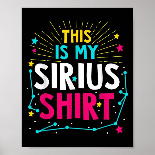 Poster Esta É A Minha Citação Sirius - Constelação (Frente)