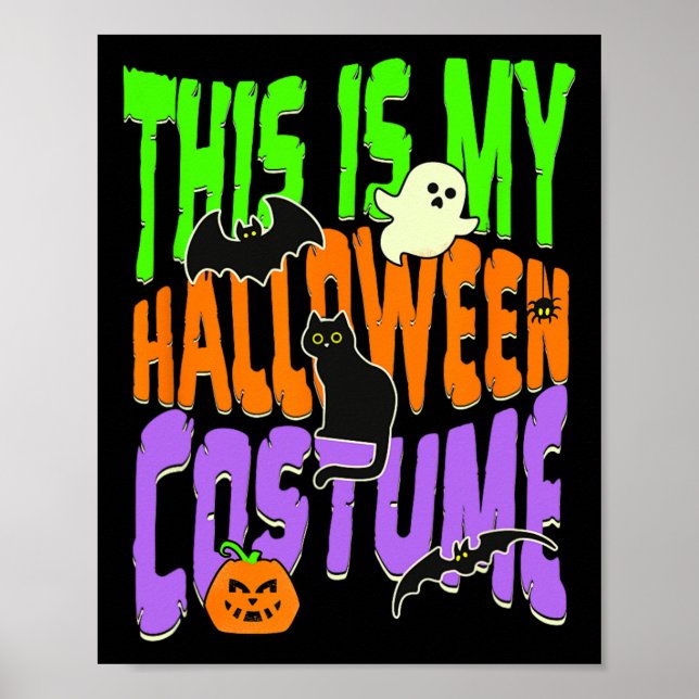 Poster Esta É A Minha Costume De Halloween1 (Frente)