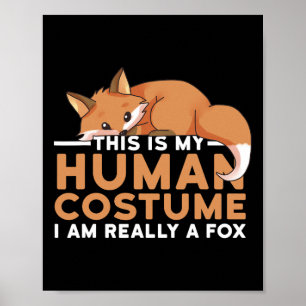 Poster Esta é a minha fantasia humana. Sou mesmo um feiti