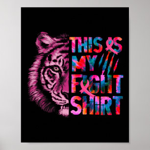 Poster Esta É A Minha Luz De Conhecimento Do Cancer Da Ca