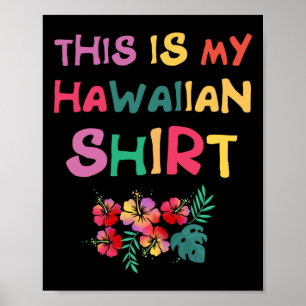 Poster Esta É Minha Aloha Havaiana Havaii Luau Shirt Vaca