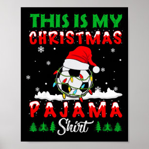 Poster Esta é Minha Camisa de Natal Meia de Futebol Santa