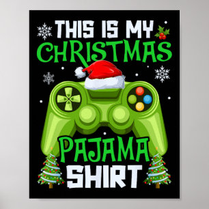 Poster Esta É Minha Camisa De Natal Video Game Gamer Home