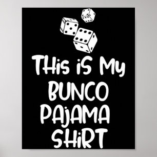 Poster Esta é Minha Camisa de Pajama Bunco Para Mulheres