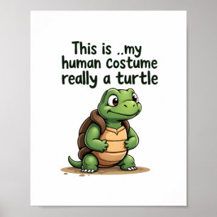 Poster Esta É Minha Fantasia De Humano Na Verdade Sou Uma