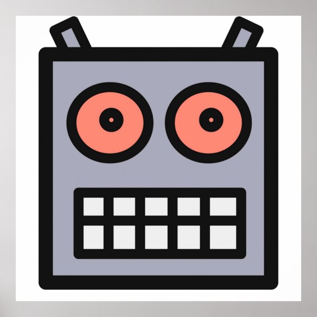 Poster Esta É Uma Cabeça Robô (Frente)