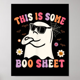 Poster Esta É Uma Folha De Boo Retro Groovy Ghost Hallowe